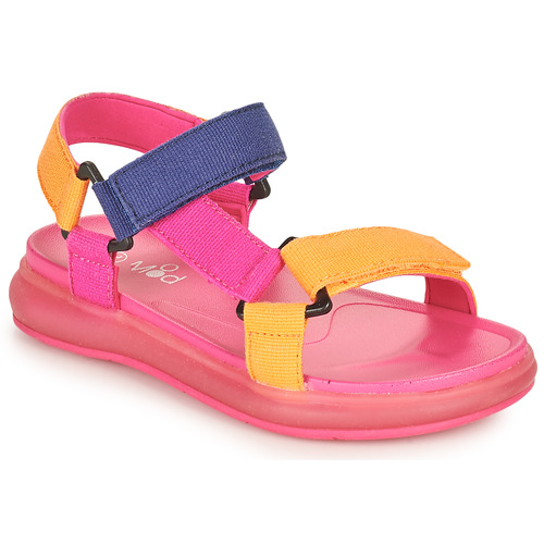 Shoes Girl Sandals Mod'8 LAMIS Pink / Marine / Orange