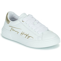 Shoes Girl Low top trainers Tommy Hilfiger KRALA White / Silver