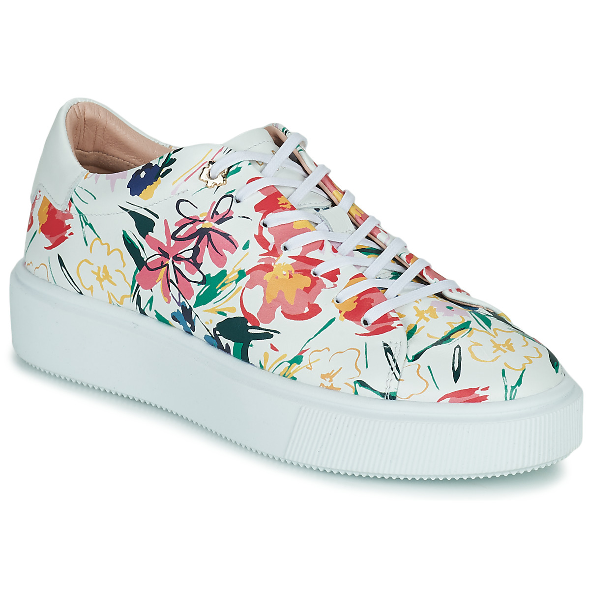 ted baker  lonnia  women's shoes (trainers) in white