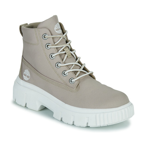 Shoes Women Mid boots Timberland FABRIC BOOT Beige