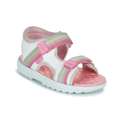 Shoes Girl Sandals Kickers SANDAL LTHR IF WHT Multicoloured