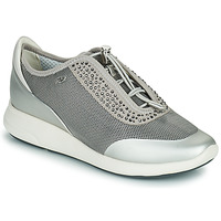 Shoes Women Low top trainers Geox D OPHIRA Silver