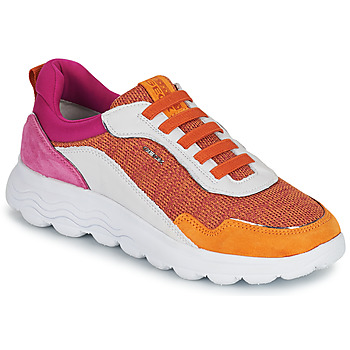 Shoes Women Low top trainers Geox D SPHERICA D Pink / Orange