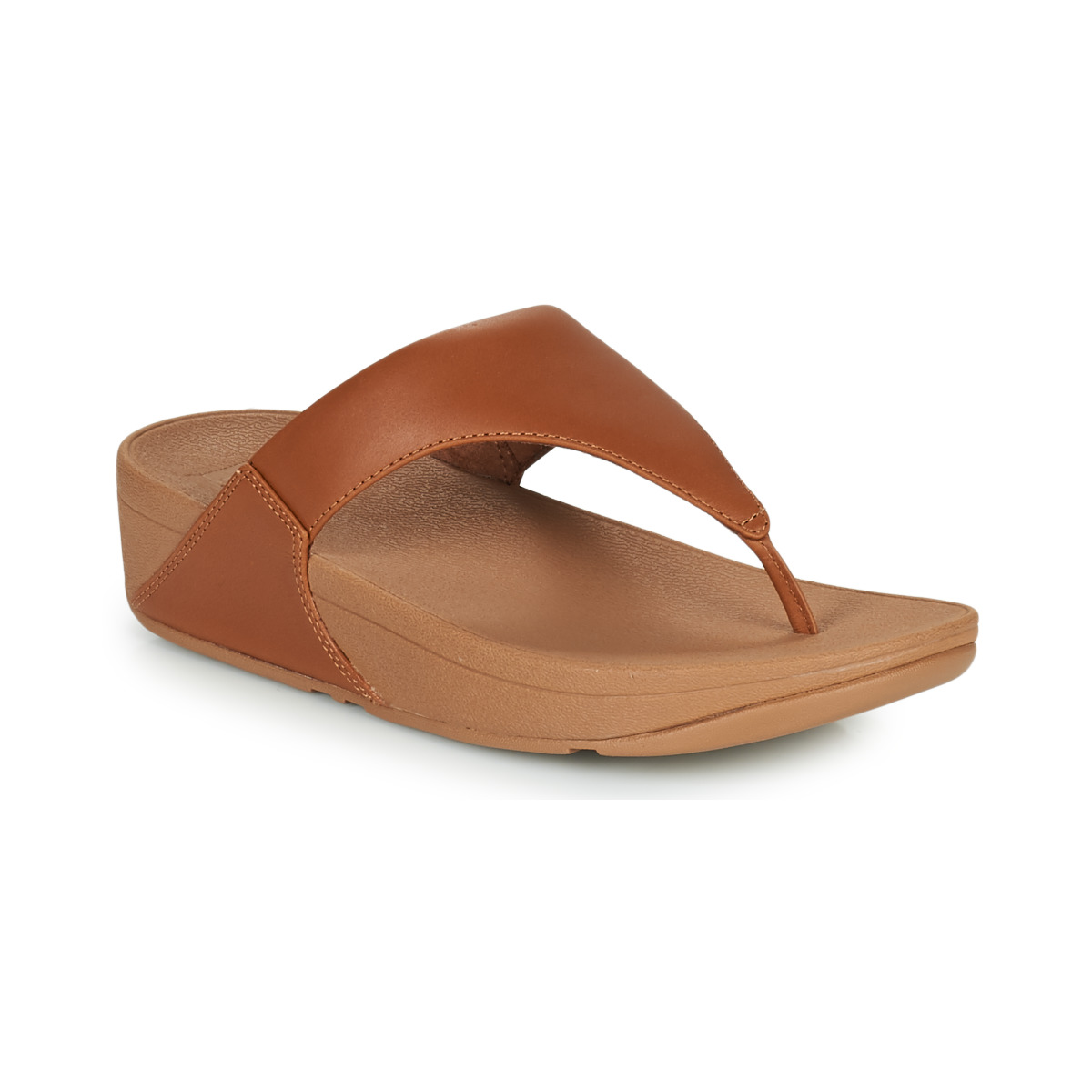 FitFlop Lulu Leather Toepost Brown