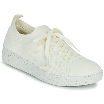 Shoes Women Low top trainers FitFlop RALLY e01 MULTI-KNIT TRAINERS White