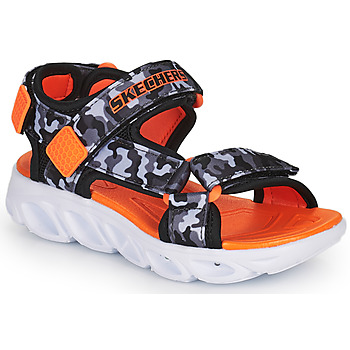 Shoes Boy Sandals Skechers HYPNO-SPLASH Black / Orange