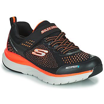 Shoes Boy Low top trainers Skechers ULTRA GROOVE Black / Orange
