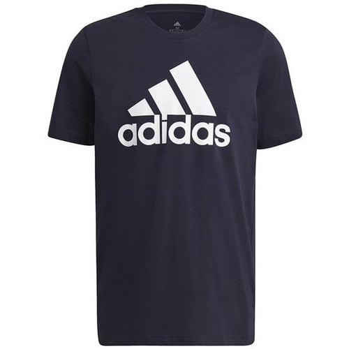 Clothing Men Short-sleeved t-shirts adidas Originals Essentials Big Logo Tee Marine