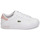 Shoes Girl Low top trainers Lacoste POWERCOURT White / Pink