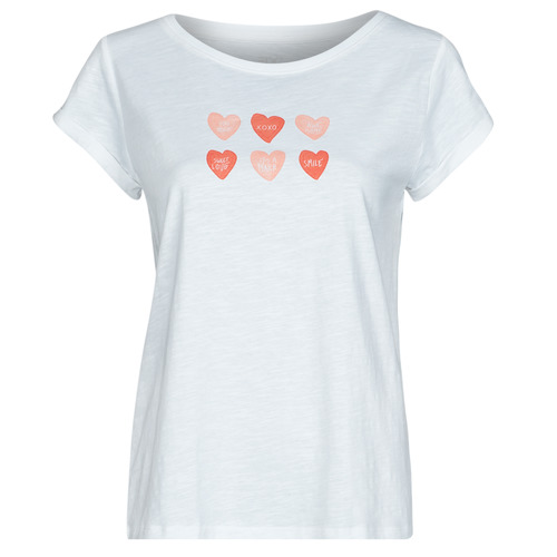 Clothing Women Short-sleeved t-shirts Esprit BCI Valentine S White