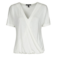Clothing Women Short-sleeved t-shirts Esprit CLT wrap tshirt Off / White