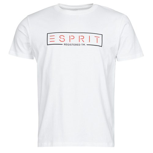 Clothing Men Short-sleeved t-shirts Esprit BCI N cn aw ss White