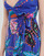 Clothing Women Short Dresses Desigual VEST_ALANA Blue / Multicolour