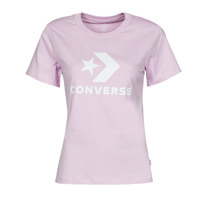 Clothing Women Short-sleeved t-shirts Converse Star Chevron Center Front Tee Pale / Blue / scottish