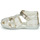 Shoes Girl Sandals Kickers BIGFLO-2 White / Silver