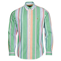Clothing Men Long-sleeved shirts Polo Ralph Lauren Z216SC31 Multicolour / Green / Pink / Multi