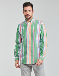 Clothing Men Long-sleeved shirts Polo Ralph Lauren Z216SC31 Multicolour / Green / Pink / Multi