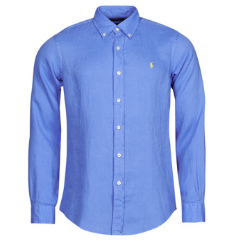 Clothing Men Long-sleeved shirts Polo Ralph Lauren Z221SC19 Blue / Harbour / Island / Blue
