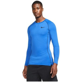Clothing Men Short-sleeved t-shirts Nike Pro Tight Top Blue