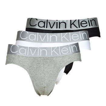 Underwear Men Underpants / Brief Calvin Klein Jeans BRIEF X3 Black / Grey / White