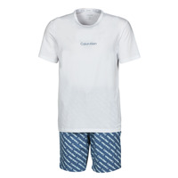 Clothing Men Sleepsuits Calvin Klein Jeans SHORT SET Marine / White