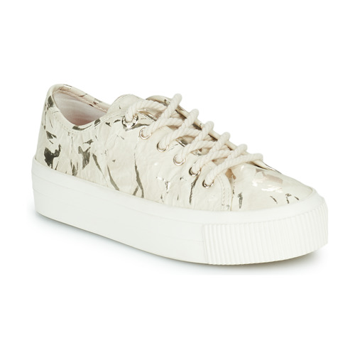 Shoes Women Low top trainers Desigual STREET SILVER Beige / White