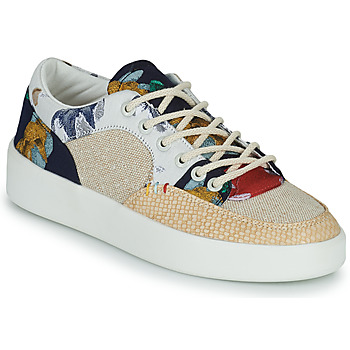 Shoes Women Low top trainers Desigual FANCY CRAFTED Beige / Multicolour