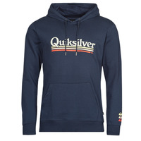 Clothing Men Sweaters Quiksilver ON THE LINE HOOD Blue