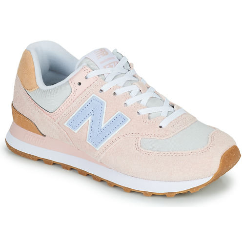 New 574 Pink / Blue - Free delivery | UK - Shoes Low top trainers Women £ 76.80