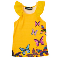 Clothing Girl Tops / Sleeveless T-shirts Desigual LAWRENCE Yellow