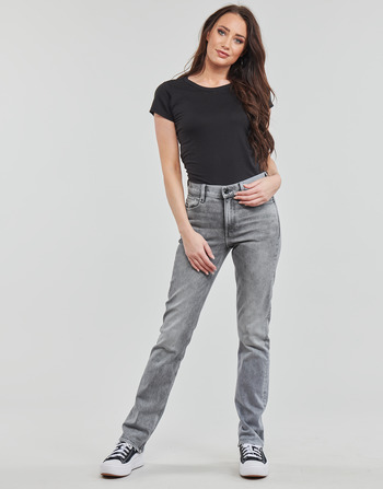 Clothing Women Straight jeans G-Star Raw Noxer straight Grey
