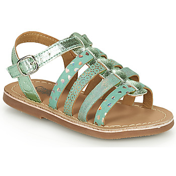 Shoes Girl Sandals Citrouille et Compagnie MAYANA Light / Turquoise