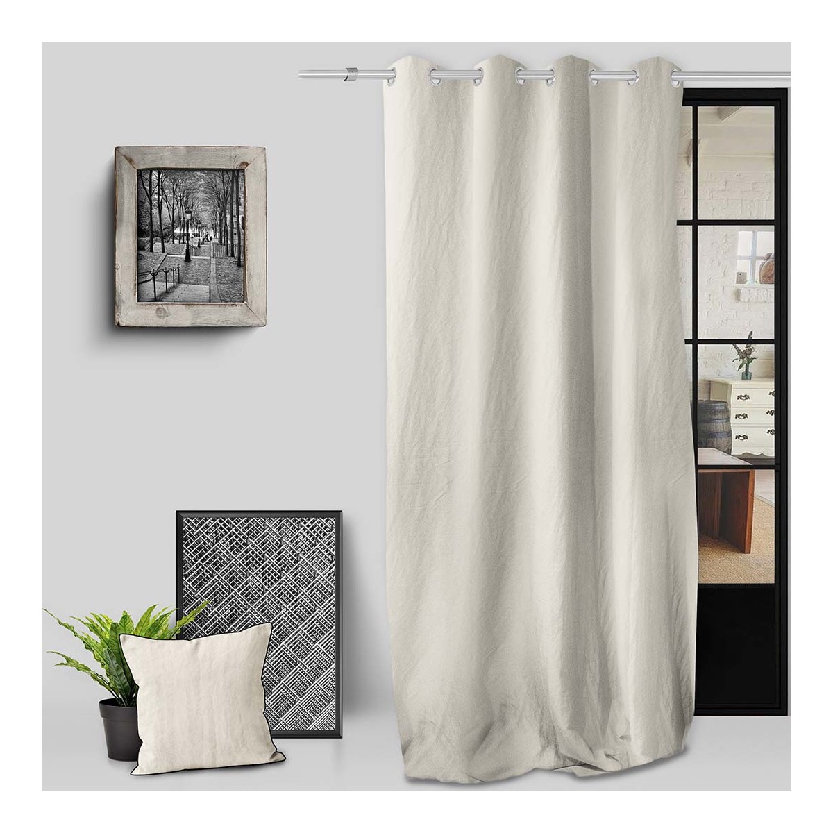Home Curtains & blinds Soleil D'Ocre BOHEME Ecru