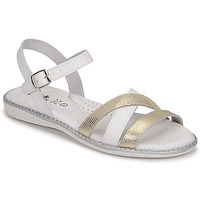 Shoes Girl Sandals Citrouille et Compagnie IZOEGL White / Gold