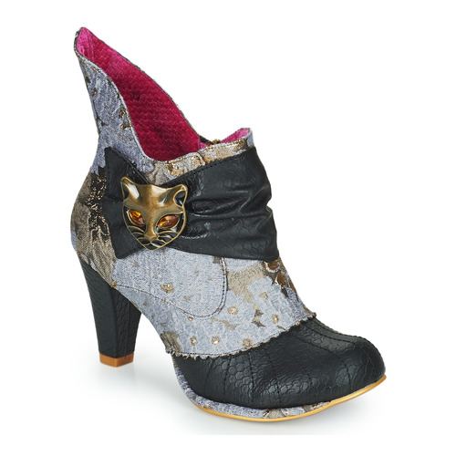 Shoes Women Ankle boots Irregular Choice Miaow Grey / Black / Pink
