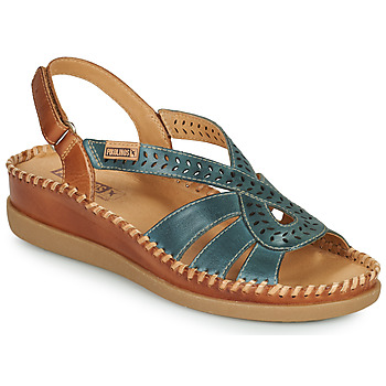 Shoes Women Sandals Pikolinos CADAQUES W8K Blue / Brown