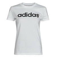 Clothing Women Short-sleeved t-shirts adidas Performance LIN T-SHIRT White /  black