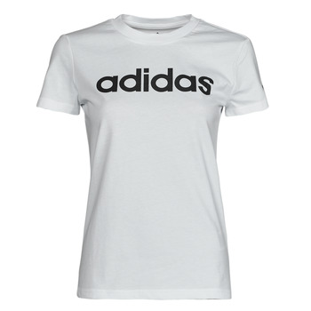 Clothing Women Short-sleeved t-shirts Adidas Sportswear LIN T-SHIRT White / Black