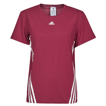 Clothing Women Short-sleeved t-shirts adidas Performance TRAIN WTR ICNS 3 Stripes T-SHIRT Bordeaux