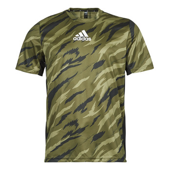 Clothing Men Short-sleeved t-shirts adidas Performance TIGER AOP FEELSTRCAMO TEE Focus / Olive / White