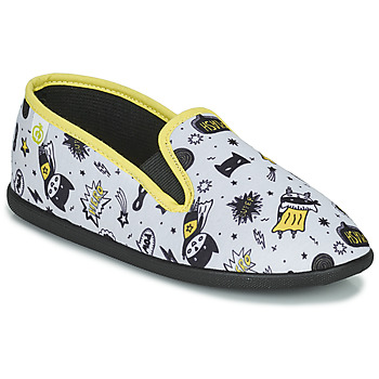 Shoes Boy Slippers Citrouille et Compagnie MALINOU Gray yellow