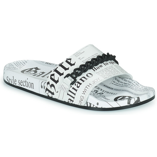 Shoes Men Sliders John Galliano SEA M White