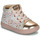 Shoes Girl Hi top trainers Primigi 1854211 White / Pink / Gold