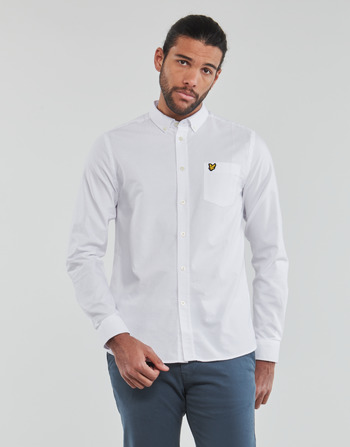 Clothing Men Long-sleeved shirts Lyle & Scott Oxford Shirt White