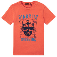 Clothing Boy Short-sleeved t-shirts Ikks FACRIT Orange