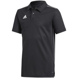 Clothing Boy Short-sleeved polo shirts adidas Originals Core 18 Polo JR Black