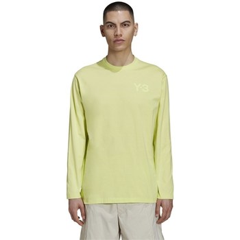 Clothing Men Long sleeved tee-shirts adidas Originals Y3 Classic Chest Logo Yellow
