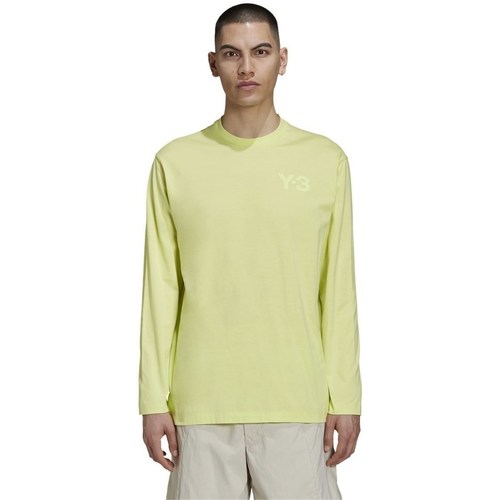 Clothing Men Short-sleeved t-shirts adidas Originals Y3 Classic Chest Logo Yellow
