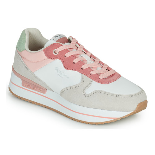 Shoes Women Low top trainers Pepe jeans RUSPER YOUNG 22 Pink / Beige