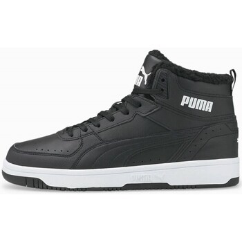 Shoes Men Low top trainers Puma Rebound Joy Fur Black